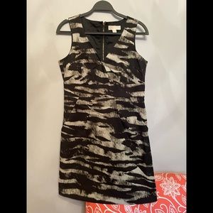 Grey and black dress